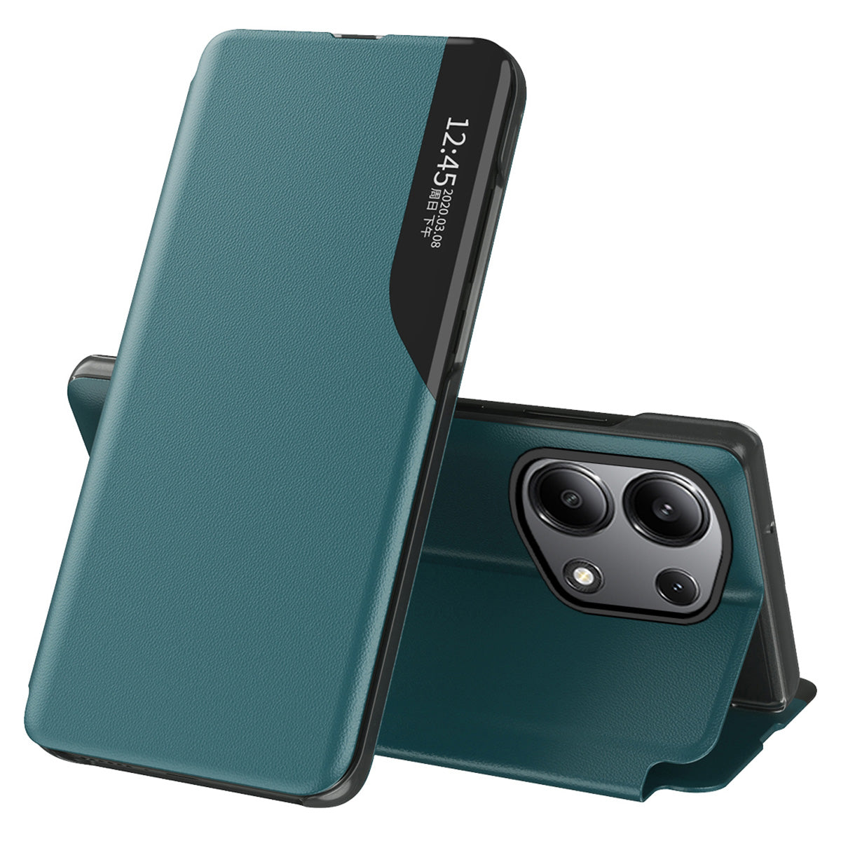 For Xiaomi Redmi Note 13 Pro 4G / Poco M6 Pro 4G Case PU Leather View Window Stand Phone Cover For Xiaomi Redmi Note 13 Pro 4G / Poco M6 Pro 4G Case PU Leather View Window Stand Phone Cover